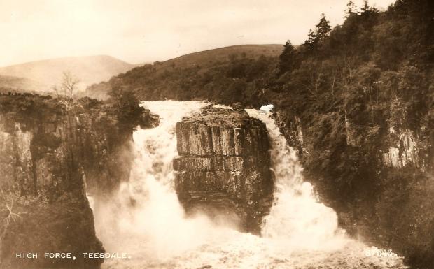 The Northern Echo: The majesty of High Force, as seen on an Edwardian postcard